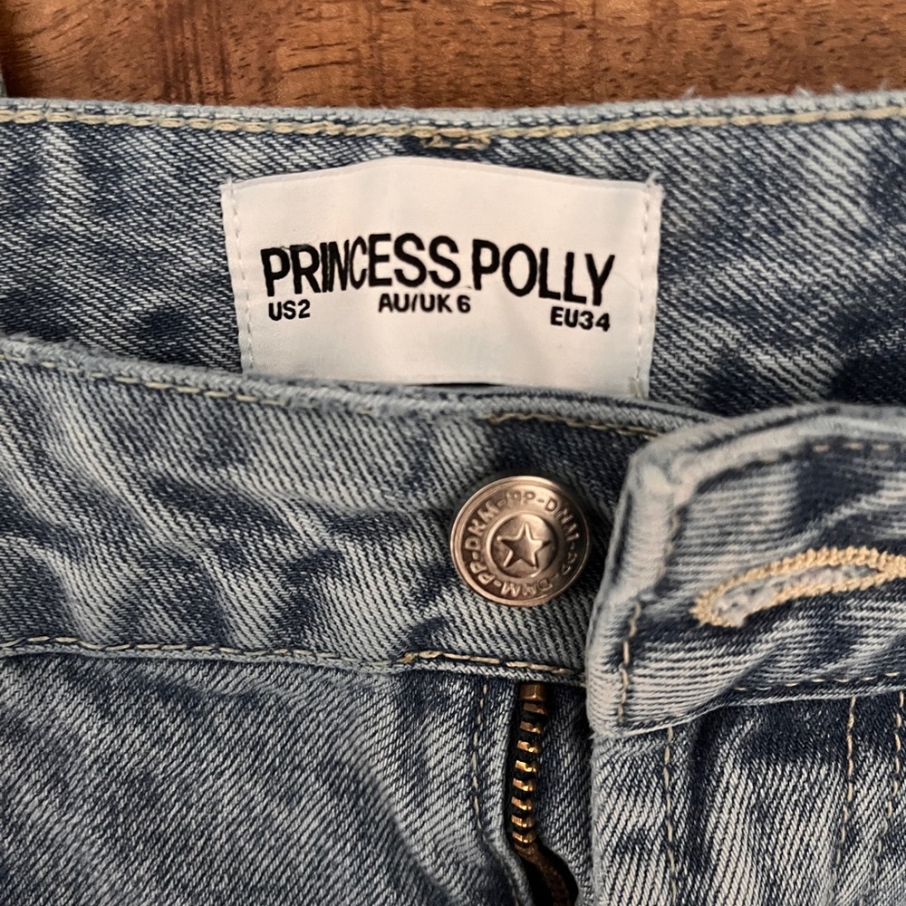 Princess Polly Light Blue Denim Jeans